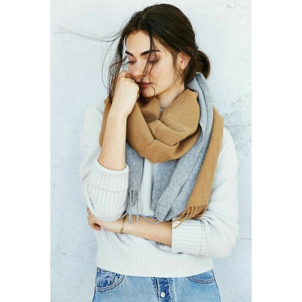 Donni Charm Women's Color Block Scarf One Size Natural Donni Mix Stylish Winter - Picture 5 of 14